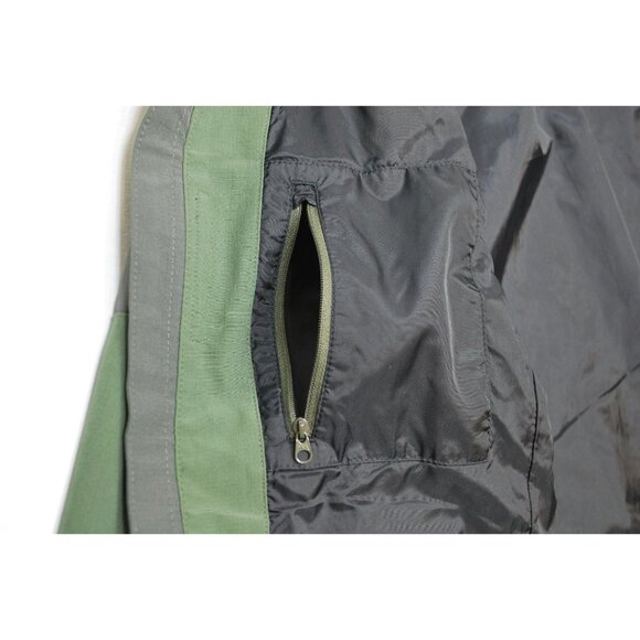J. Crew Gray and Green Zip Front Water Resistant Performance Jacket - Picture 4 of 16